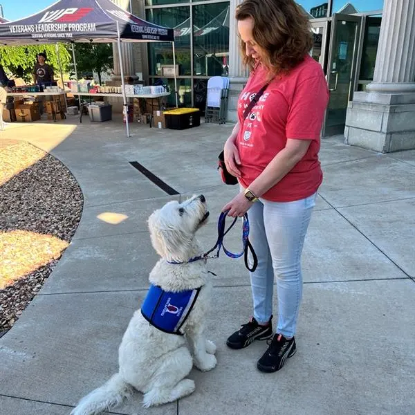 mellon heritage foundation lady with service dog